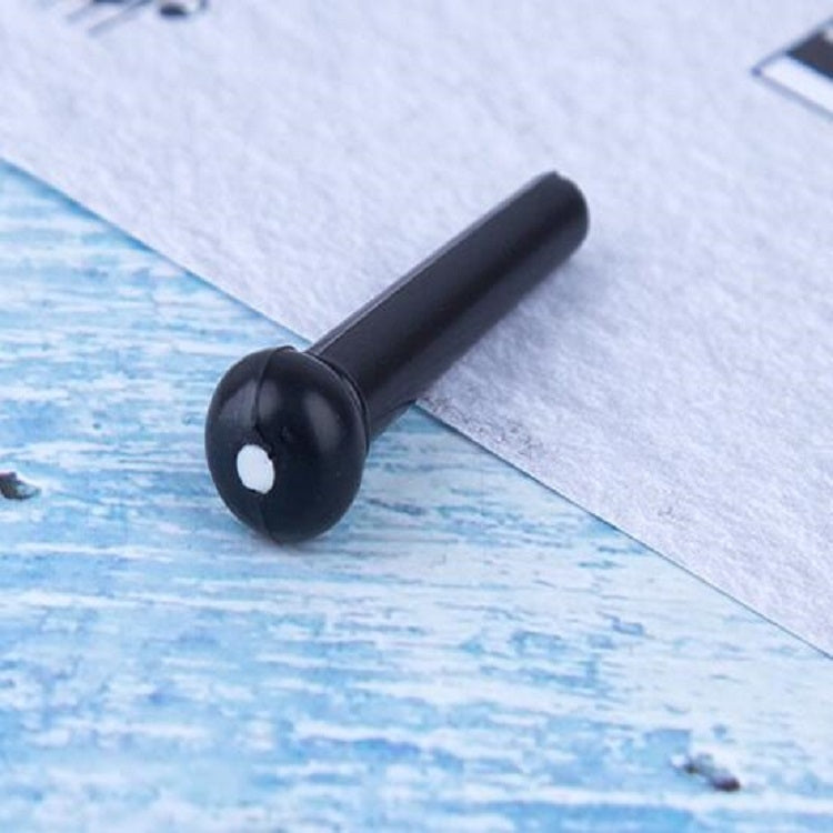 100 PCS Plastic Conical Cone String Nail for Guitar(White)