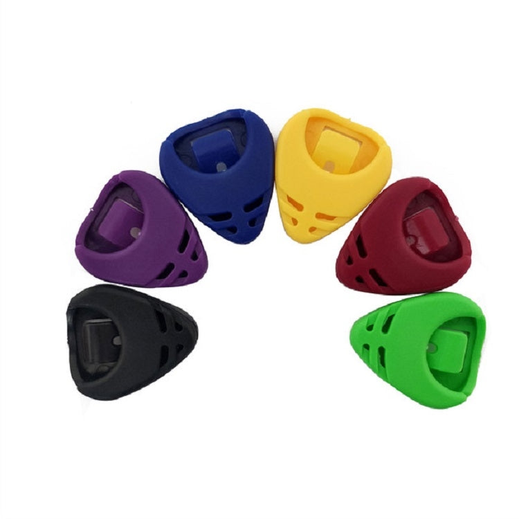 100 PCS ABS Storage Box for Guitar Pick, Random Color Delivery, Specification:Heart-shaped Pick Box