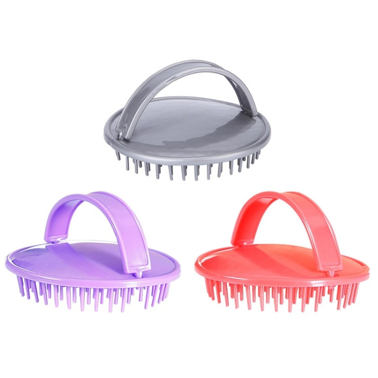 10 PCS Head Itching Massage Brush Household Scalp Cleaning Brush(Purple)