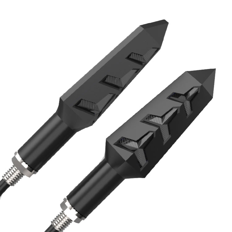 1 Pair VS6-6 Motorcycle LED Steering Tail Lamp 12V Flow Water Light Turn Lamp(Yellow Light)