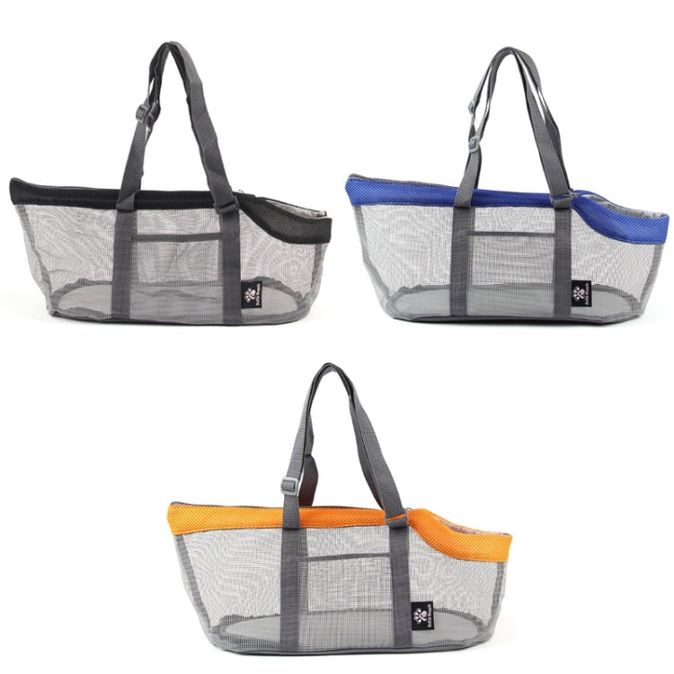 Pttie Baggie Panoramic Breathable Dog Outing Handbag(0901A Grey + Black)