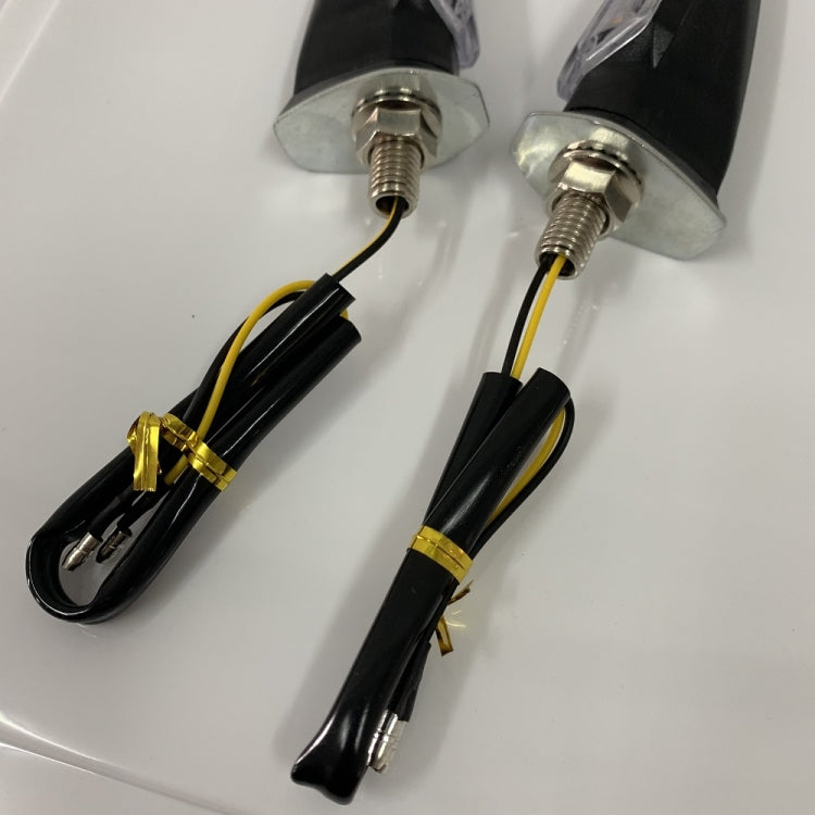 1 Pair MK-121 3 LEDs Shark Motorcycle Signal Lamp(Yellow Light)