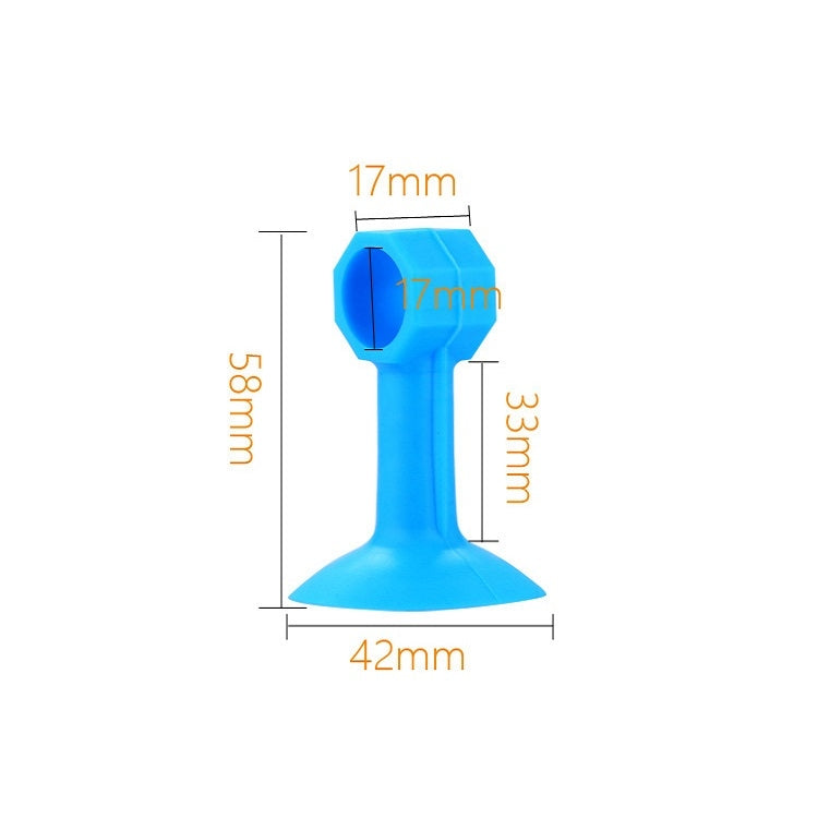 10 PCS Medium Silicone Door Suction Punch-free Door Handle Anti-collision Door Resistance(Green)