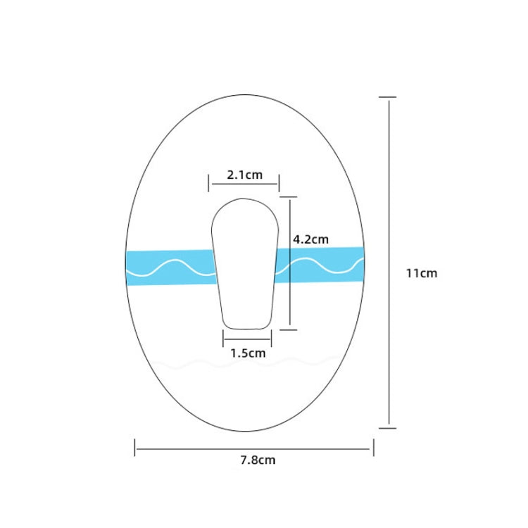 10 PCS 048 Blood Glucose Monitoring Probe Stickers Sweat-proof Sensor Adhesive Patch(Transparent)