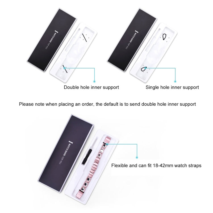 10 PCS Insert Card Blister Watch Strap Universal Package Box(Black Box+White Inner Support)