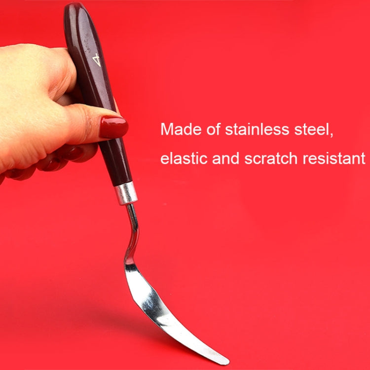 10 PCS Wooden Handle 3 Acrylic Painting Gouache Paint Knife