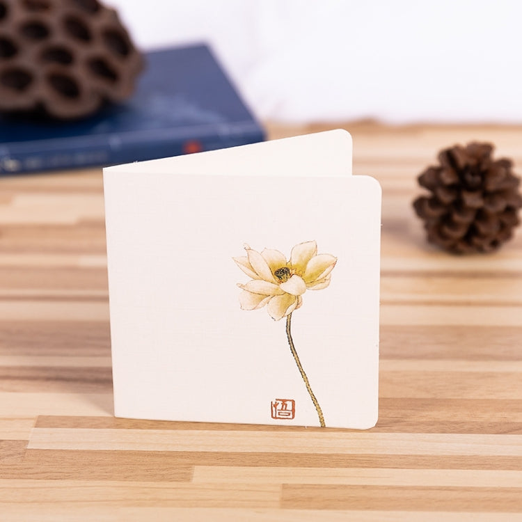 10 PCS Classical Painting Holiday Greeting Card(Lotus 01)
