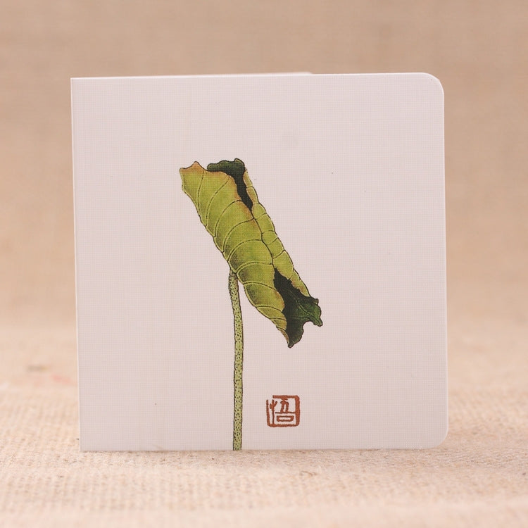 10 PCS Classical Painting Holiday Greeting Card(Lotus Leaf 07)