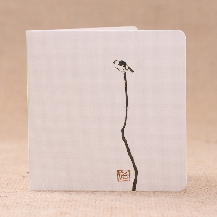 10 PCS Classical Painting Holiday Greeting Card(Dry Tipped Bird 08)