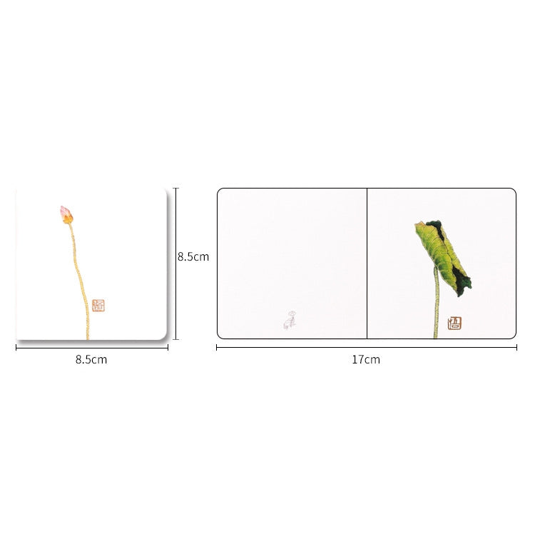 10 PCS Classical Painting Holiday Greeting Card(Dry Tipped Bird 08)