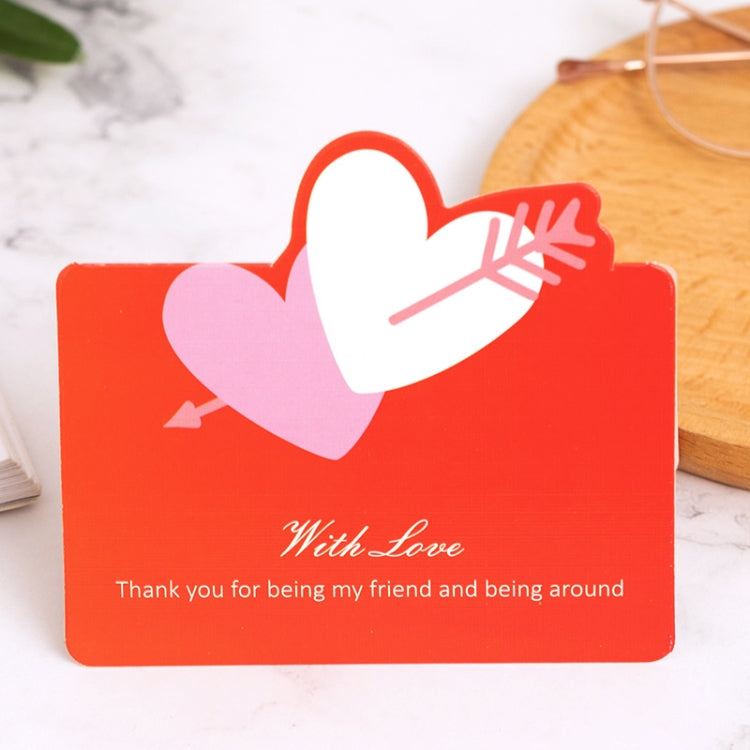100 PCS Three-dimensional Hollow Greeting Cards(Arrow through the Heart)