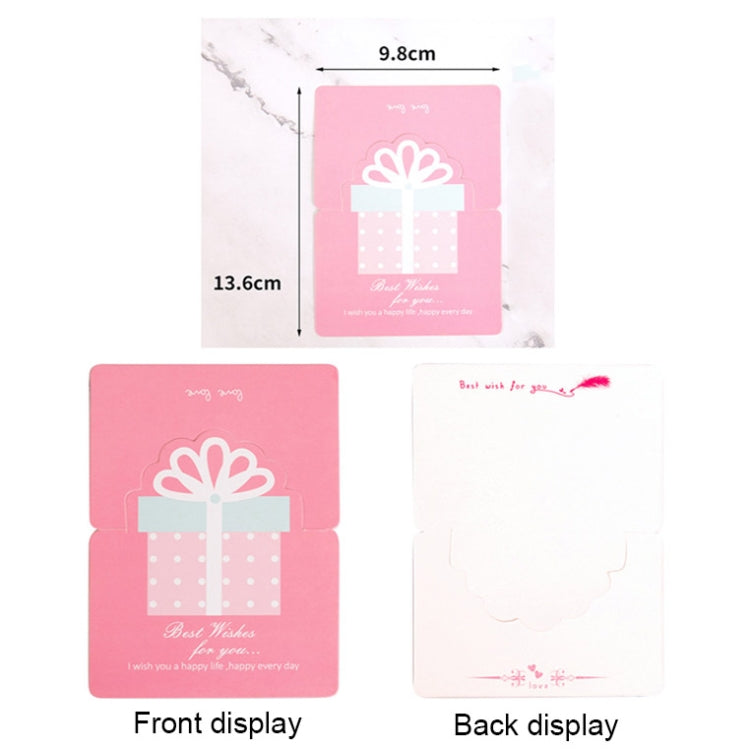 100 PCS Three-dimensional Hollow Greeting Cards(Romantic Tower)