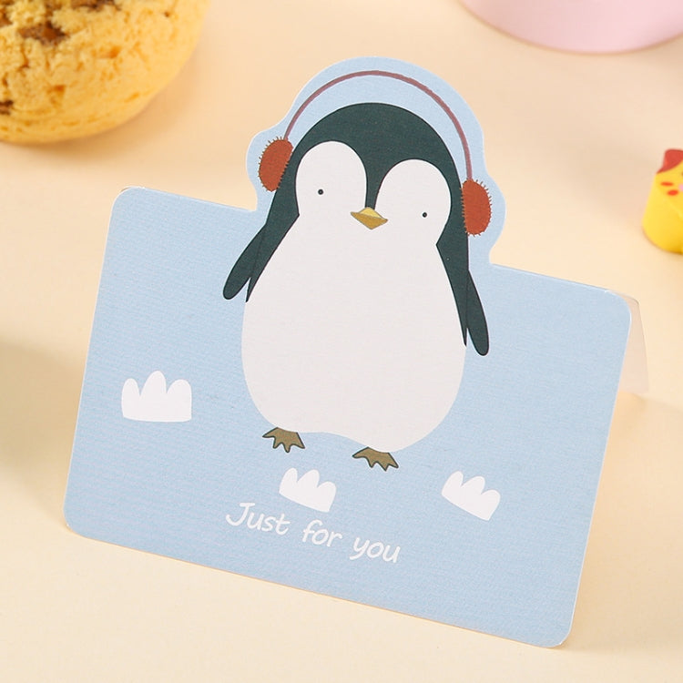 100 PCS Cute Cartoon Birthday Cards(Penguin)