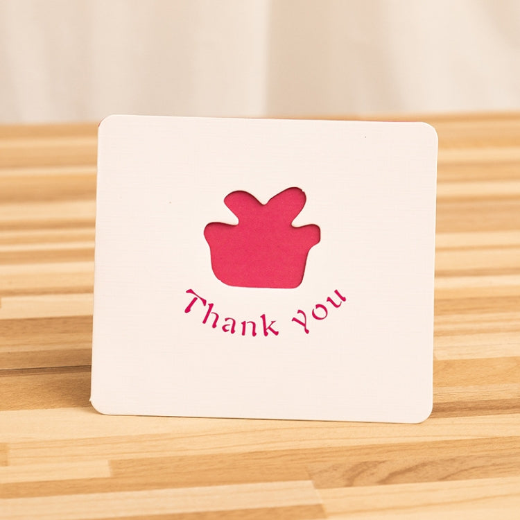 10 PCS Hollow Cartoon Greeting Card(Red Gift)