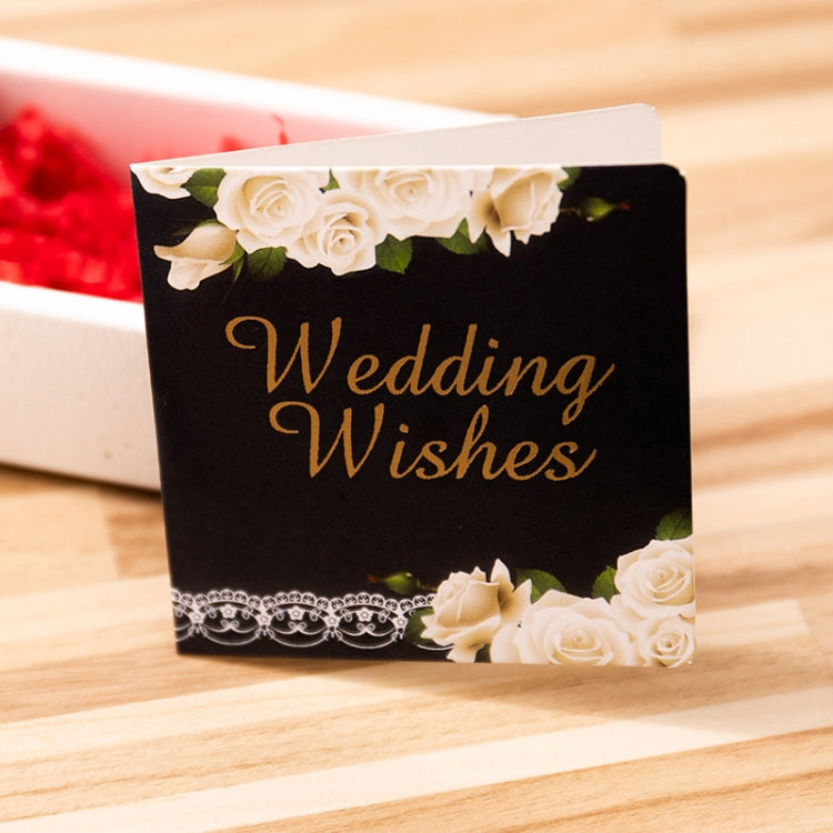 10 PCS Square Bronzing Color Print Thanks Greeting Cards(3)