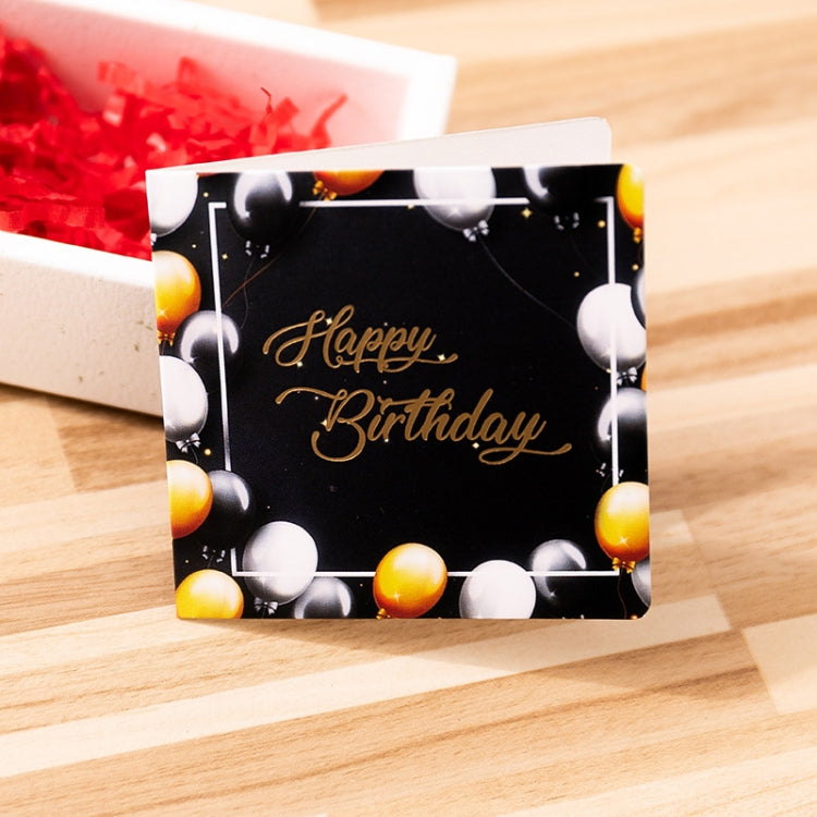 10 PCS Square Bronzing Color Print Thanks Greeting Cards(7)