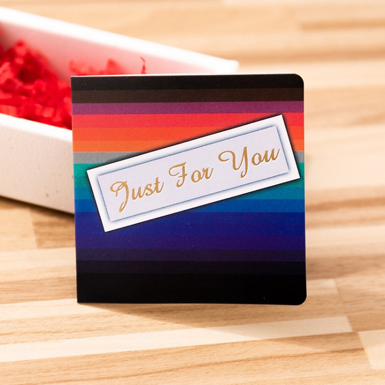 10 PCS Square Bronzing Color Print Thanks Greeting Cards(9)