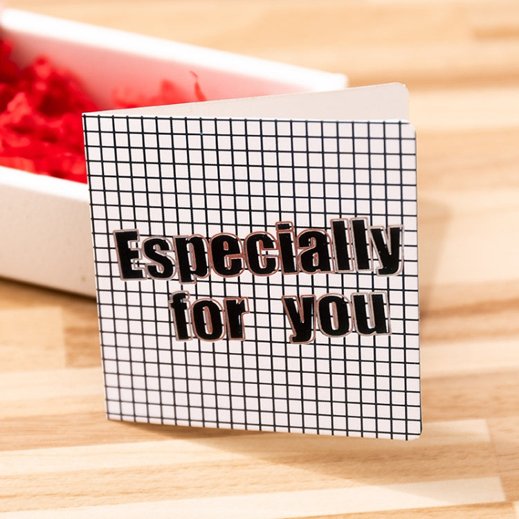 10 PCS Square Bronzing Color Print Thanks Greeting Cards(11)