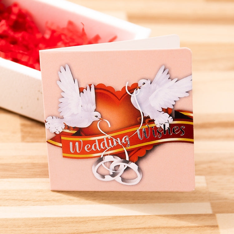 10 PCS Square Bronzing Color Print Thanks Greeting Cards(18)