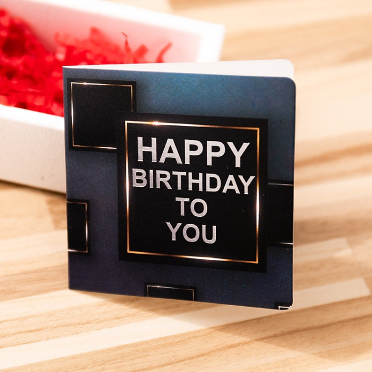 10 PCS Square Bronzing Color Print Thanks Greeting Cards(24)