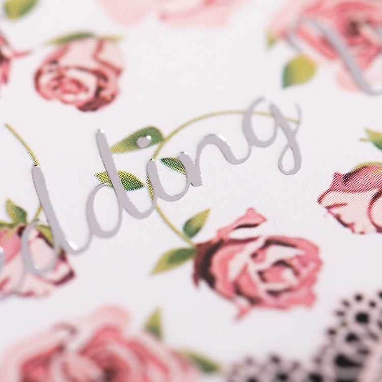 10 PCS Square Bronzing Color Print Thanks Greeting Cards(18)