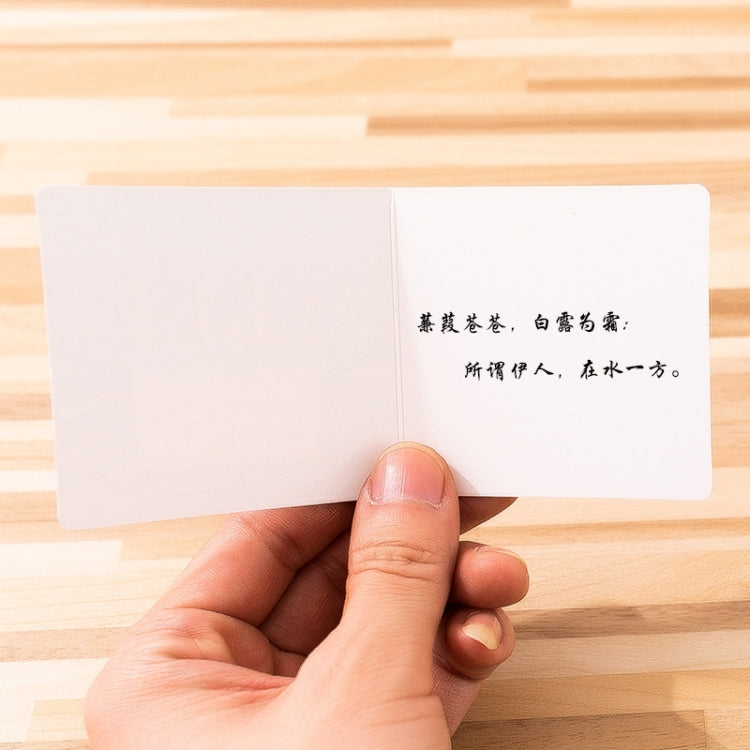 10 PCS Square Bronzing Color Print Thanks Greeting Cards(7)