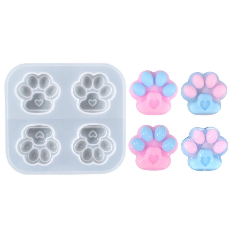 02 Love Cat Claw DIY Crystal Epoxy Jewelry Silicone Mold