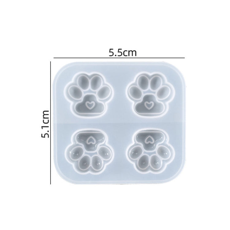 02 Love Cat Claw DIY Crystal Epoxy Jewelry Silicone Mold