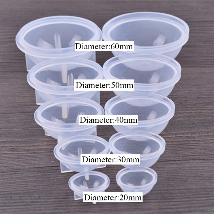 10 PCS 40mm Crystal Epoxy Ball Silicone Mould DIY Handmade Jewelry Sphere Making Mould