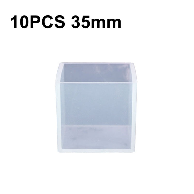 10 PCS 35mm Crystal Drop Glue Square Silica Gel Mold DIY Handmade Jewelry Decoration Model