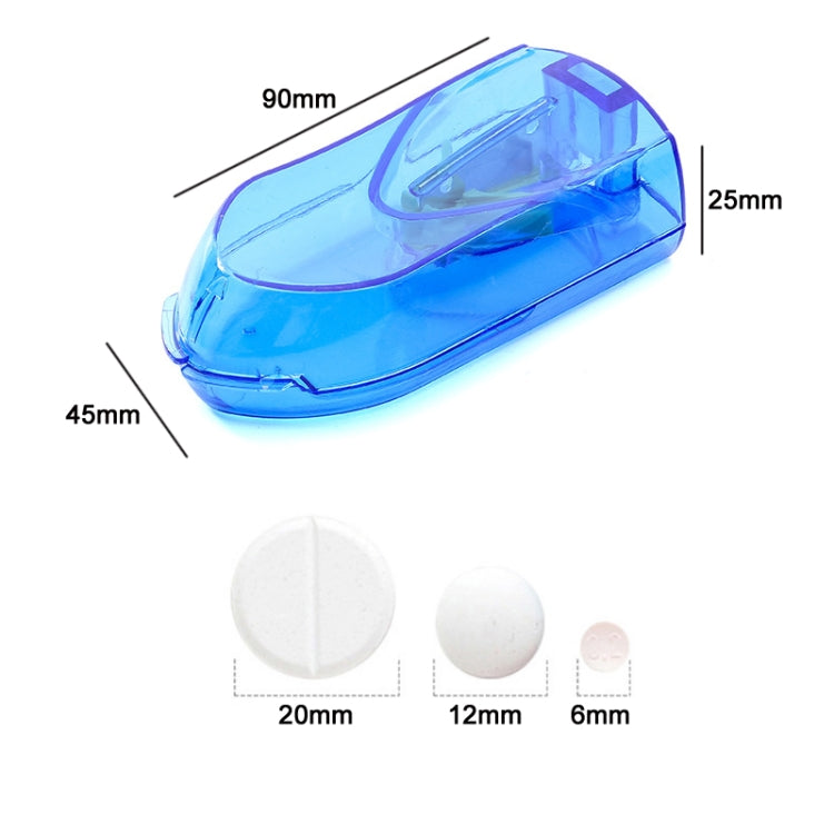 10 PCS Pills Divider Multifunctional Portable Pill Box(Blue)