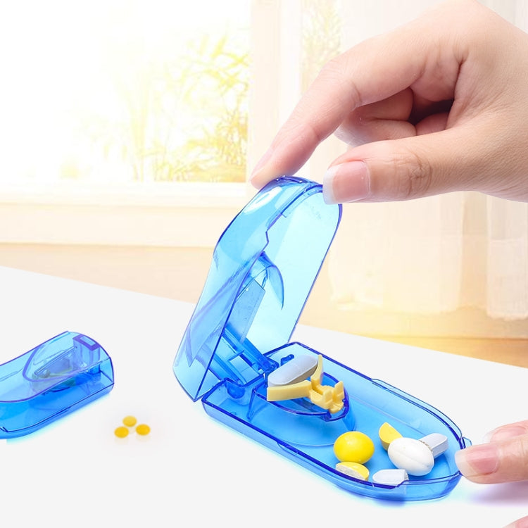 10 PCS Pills Divider Multifunctional Portable Pill Box(Blue)