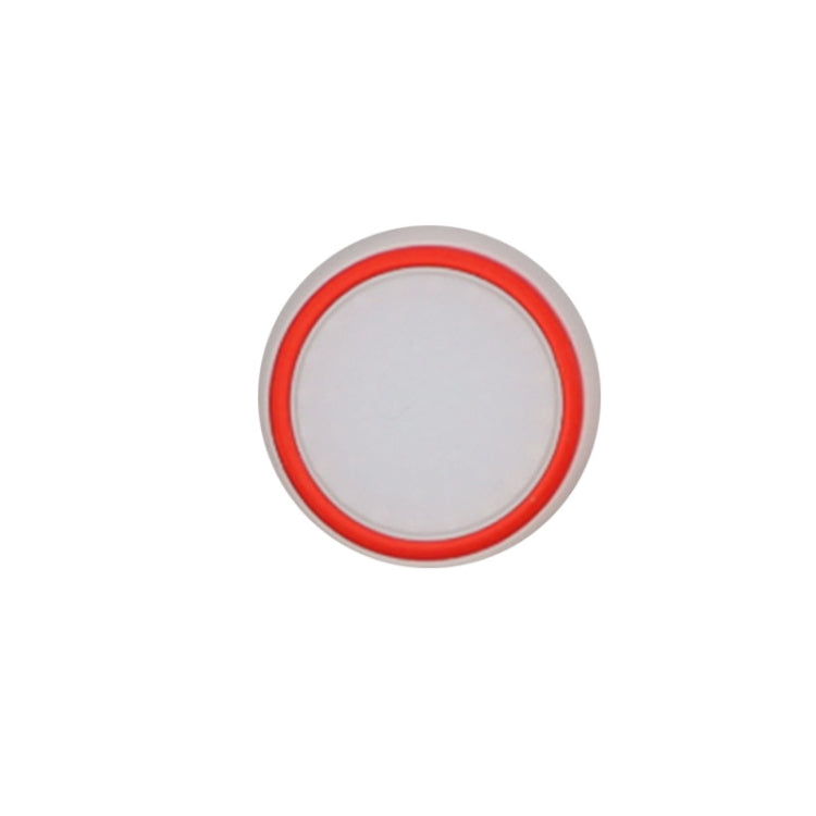 10 PCS Gamepad Silicone Luminous Button Cap Rocker Cap For PS5/PS4/PS3/ONE/360/PRO/series X/S(Transparent Red Circle)