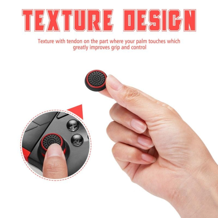 10 PCS Gamepad Silicone Luminous Button Cap Rocker Cap For PS5/PS4/PS3/ONE/360/PRO/series X/S(Black White Circle)