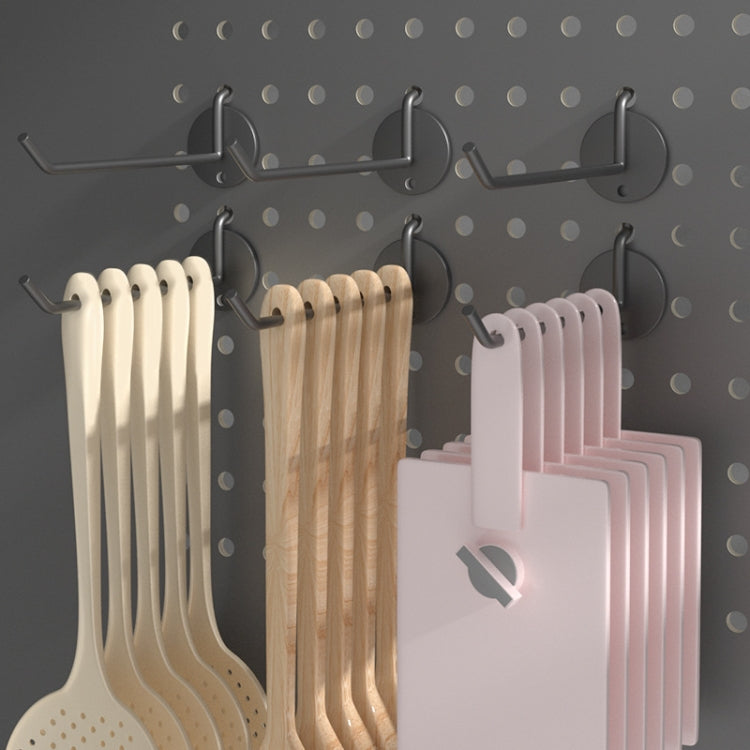 10 PCS Jewelry Accessories Display Orifice Plate Spray Hook, Length: 5cm(Black)