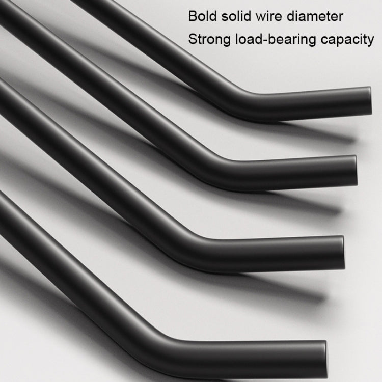 10 PCS Jewelry Accessories Display Orifice Plate Spray Hook, Length: 20cm(Black)