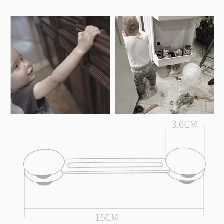 10 PCS/Pack Children Drawer Anti-opening Cabinet Door Refrigerator Safety Lock