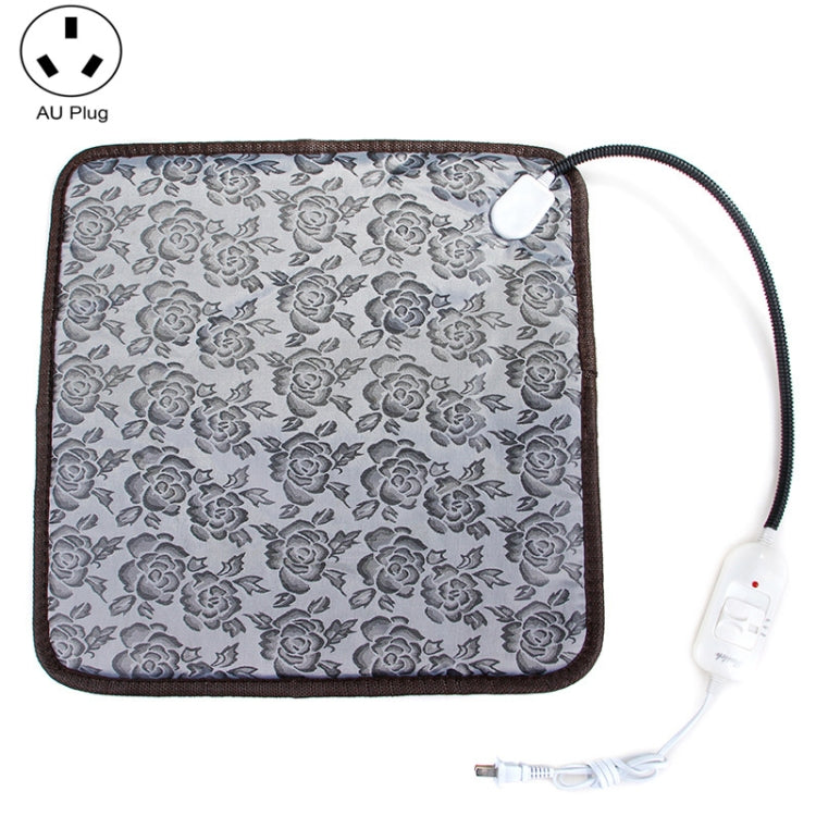 Waterproof Bite-proof Wear-resistant Adjustable Temperature Pet Electric Blanket, Specification: 45x45cm(AU Plug Flower)