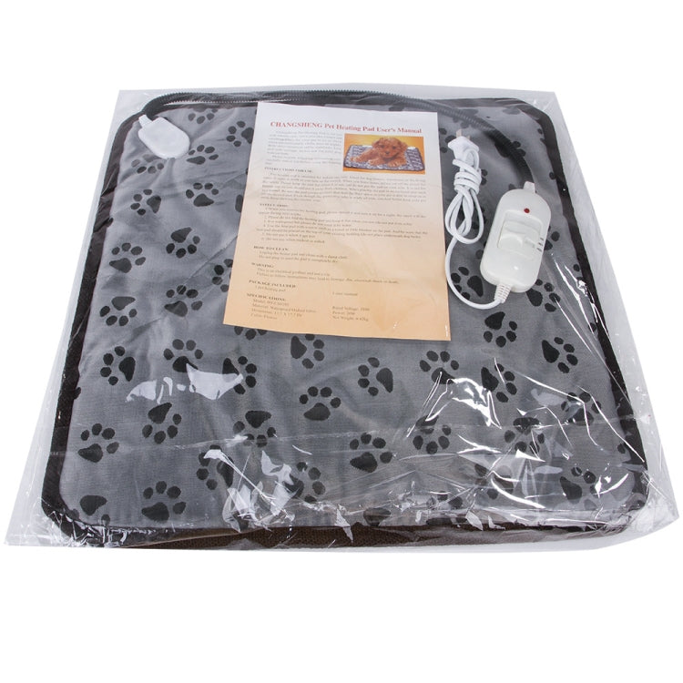 Waterproof Bite-proof Wear-resistant Adjustable Temperature Pet Electric Blanket, Specification: 45x45cm(AU Plug Flower)