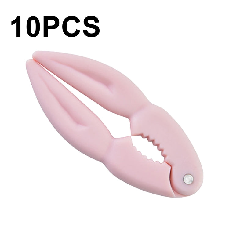 10 PCS Plastic Walnut Clip Nut Crab Claw Sheller(Pink)