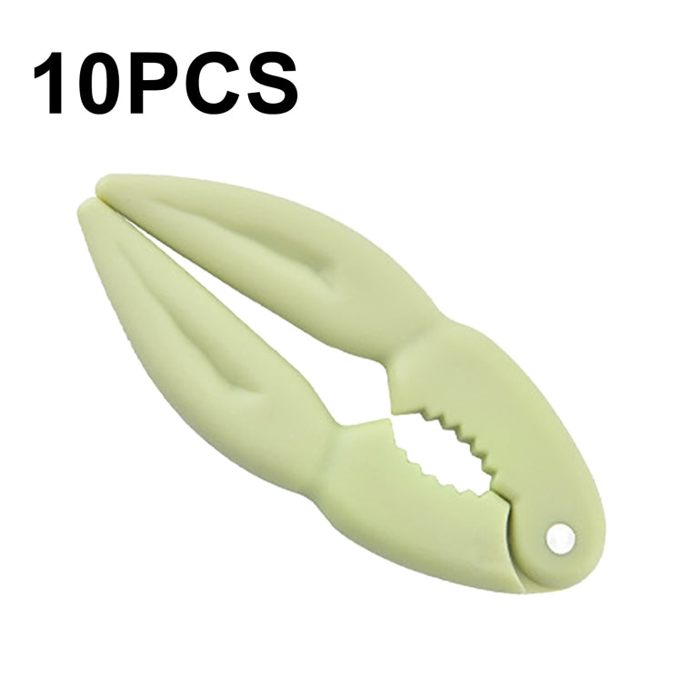 10 PCS Plastic Walnut Clip Nut Crab Claw Sheller(Green)
