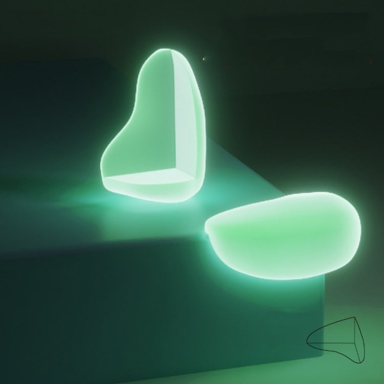 10 PCS Luminous Anti-bump Corner Transparent Coffee Table Corner Protector,Style: Teardrop