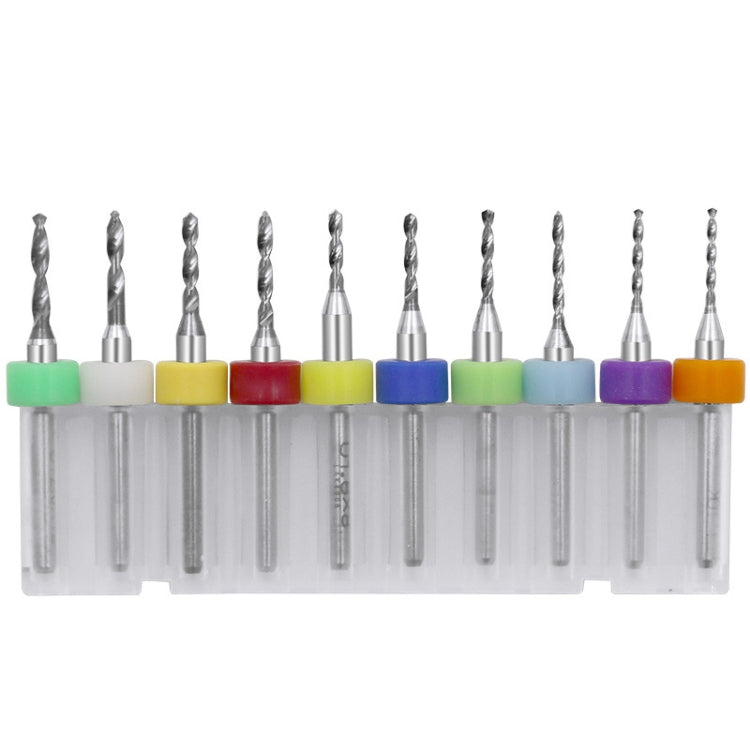 10 In 1 PCB Tungsten Steel Drill Bits Carving Miniature Drill Bits, Size: 1.1-2mm
