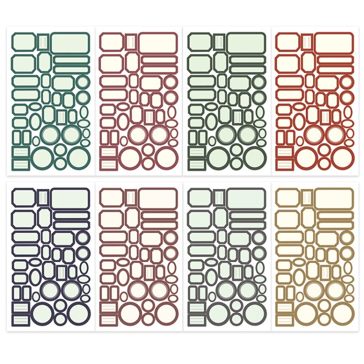 1 Sets Handbook DIY Vintage Text Sticker Material Pack(Tag)