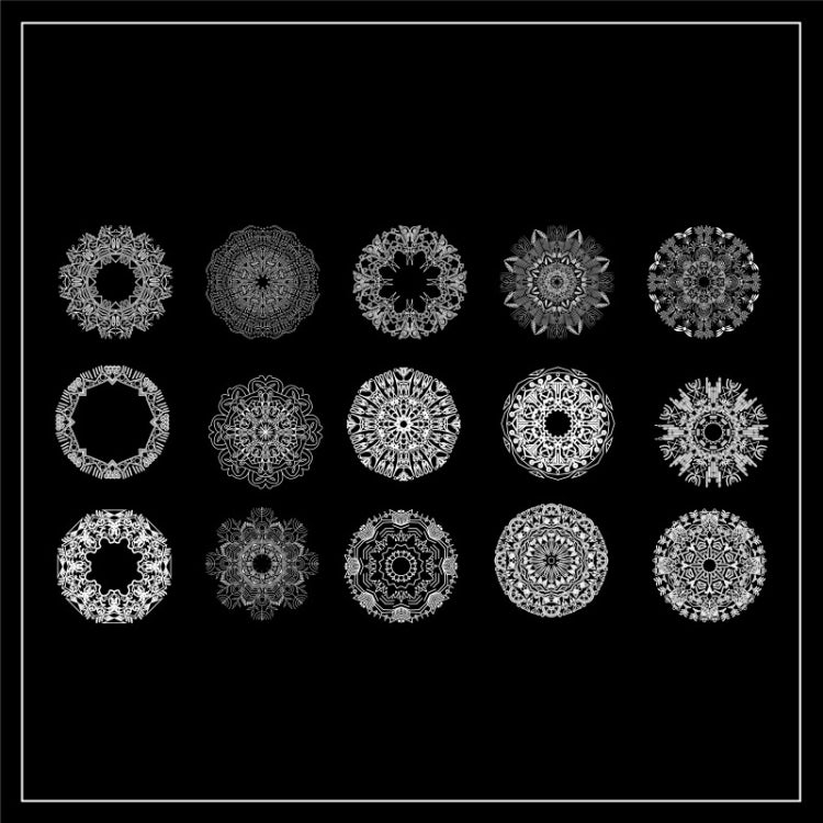 1 Sets Sun Moon Stars Vintage Lace Children Handbook Material(The Stars Are Dotted)