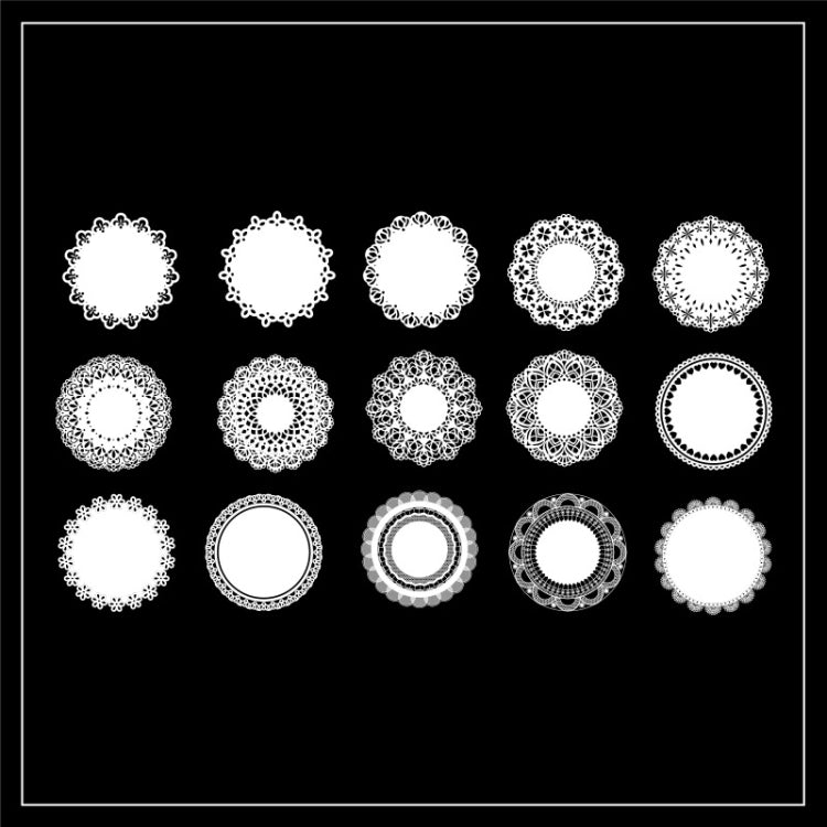 1 Sets Sun Moon Stars Vintage Lace Children Handbook Material(The Fire Of The Stars)