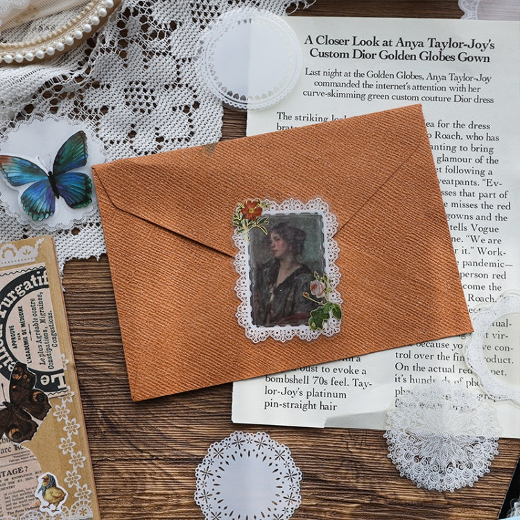 1 Sets Sun Moon Stars Vintage Lace Children Handbook Material(The Stars Are Dotted)