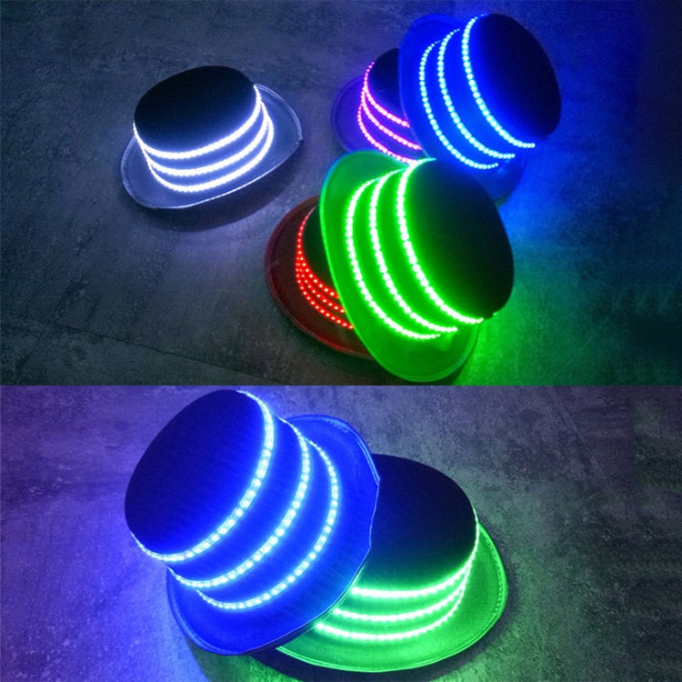 00068 LED Bar Luminous Jazz Hat Stage Magic Show Props, Color: Blue