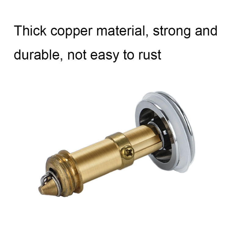 005 Washbasin Bouncing Core Push-type Deodorant Drain Plug, Specification: Cap