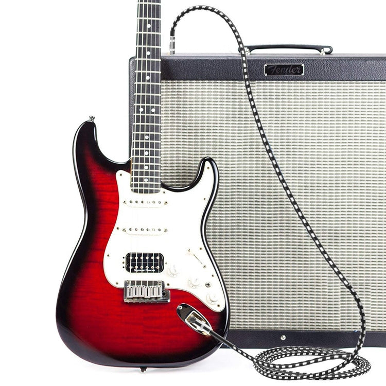 1.5m 2 Straight Head 6.35mm Guitar Cable Oxygen-Free Copper Core TS Large Two-core Cable